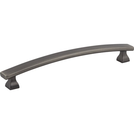 Elements 160 mm Center-to-Center Brushed Pewter Square Hadly Cabinet Pull 449-160BNBDL
